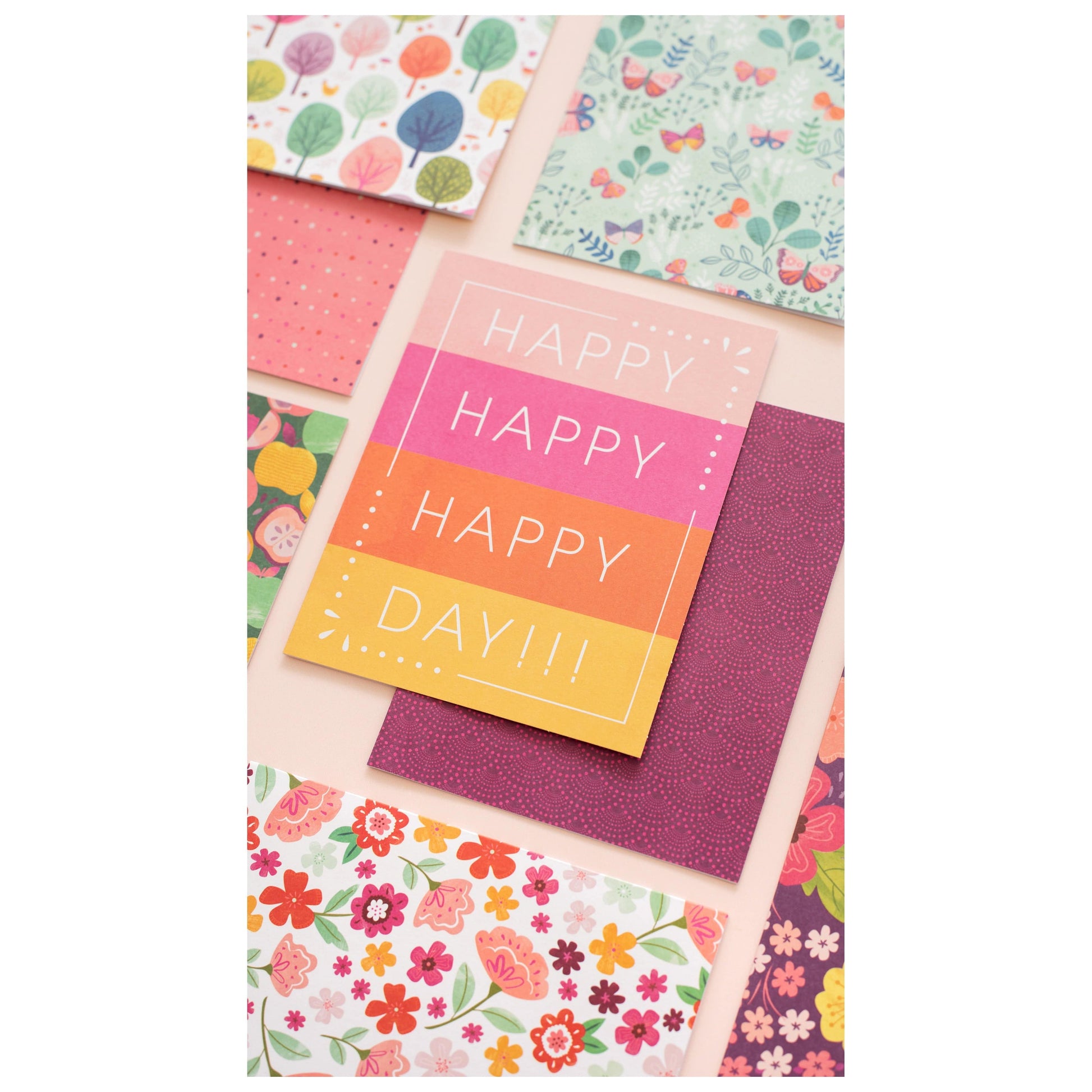Pink Paislee Cards Pink Paislee A2 Cards with Envelopes - Paige Evans Truly Grateful, 40 pack