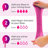 Load image into Gallery viewer, Slime Creator Glow Base Multipack of 5 - Slime Creator - Glow Base - Pearl White - ASB9