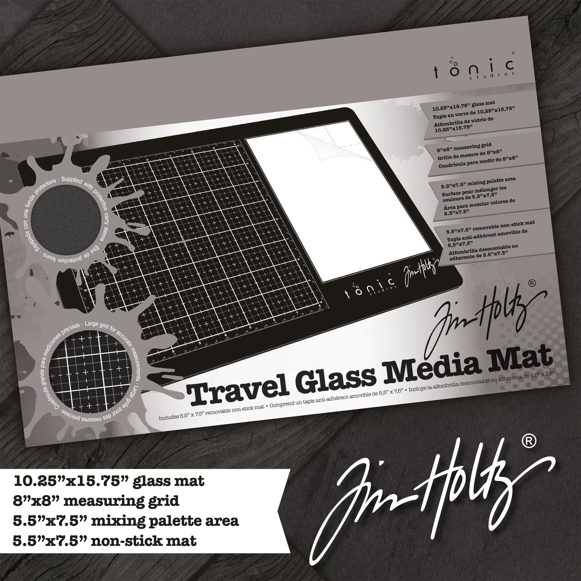 Tim Holtz Mats & Work Surfaces Tim Holtz Travel Media Surface & Glass Media Mat Bundle