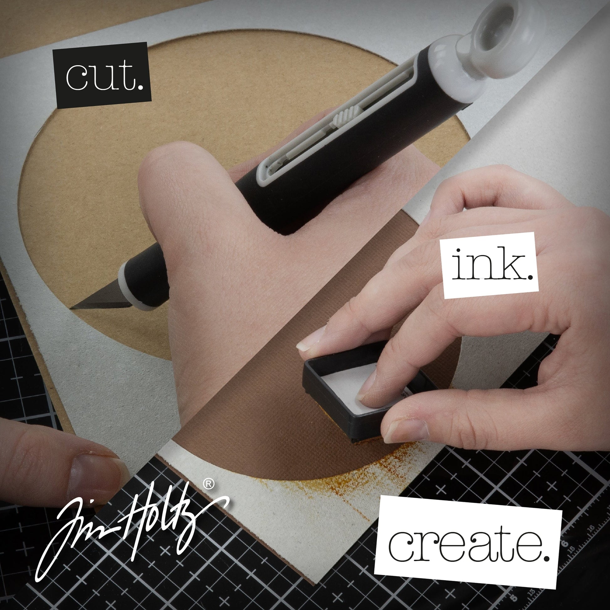 Tim Holtz Mats & Work Surfaces Tim Holtz Travel Media Surface & Glass Media Mat Bundle