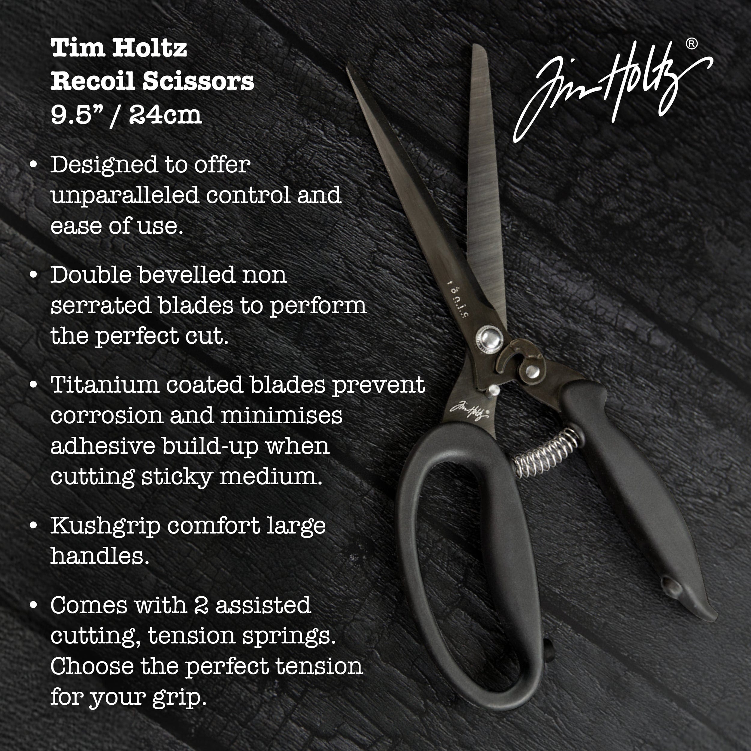 Tim Holtz Scissors Tim Holtz - 9.5" (24.1 cm) Recoil Scissors - Pack of 2