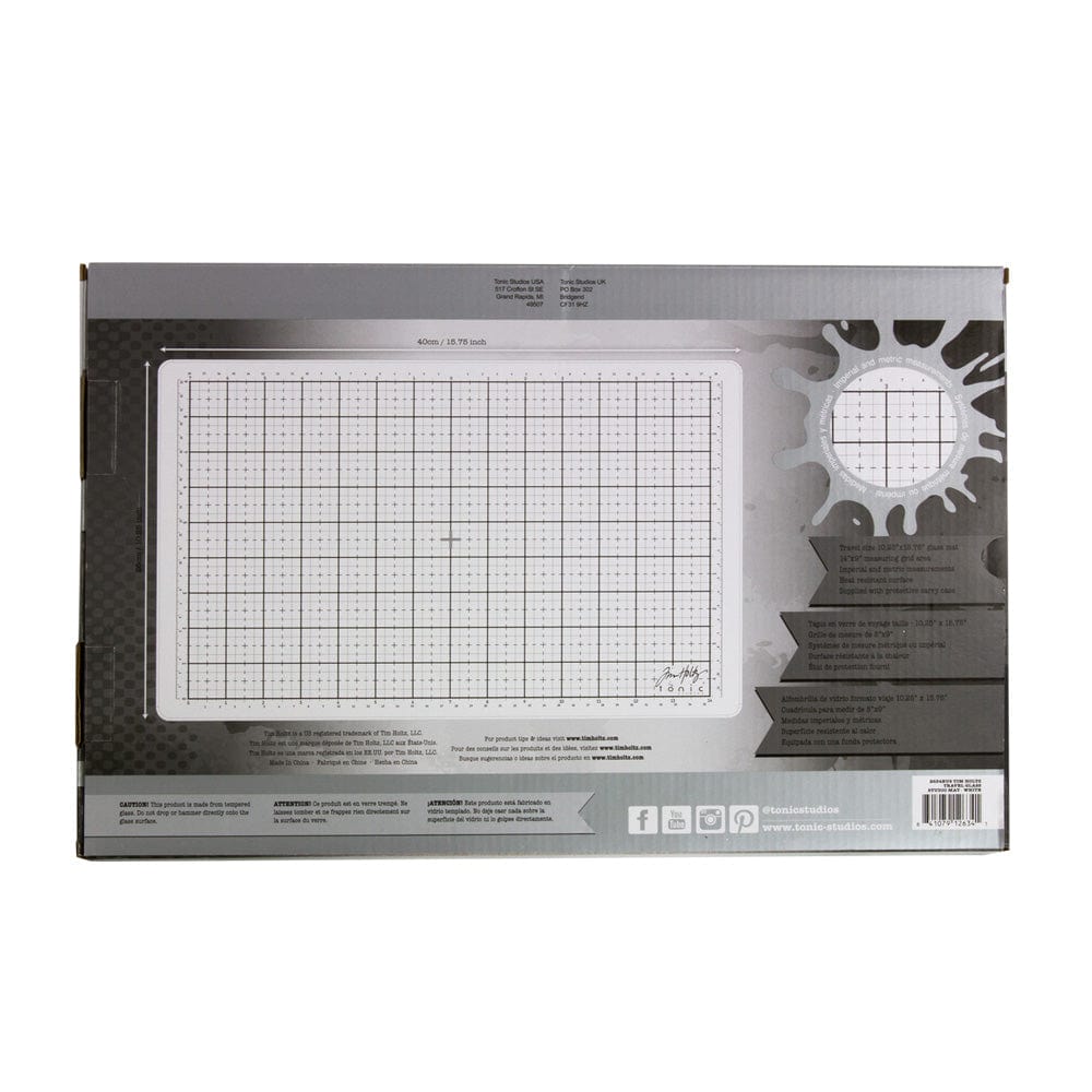 Tim Holtz Tools Tim Holtz - Travel Glass Studio Media Mat - 2634e