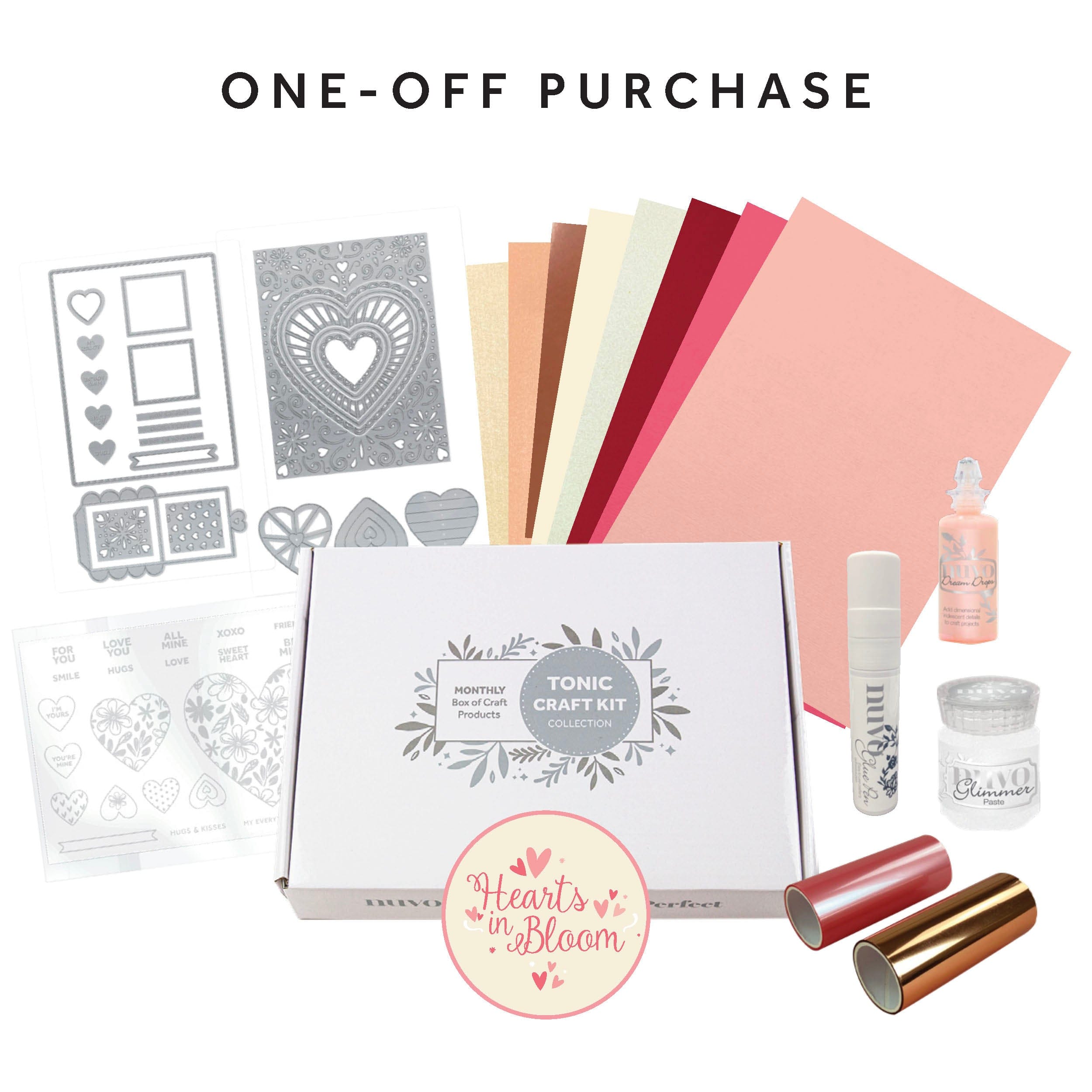 Tonic Craft Kit exclude Tonic Craft Kit 87 - One Off Purchase - Hearts in Bloom