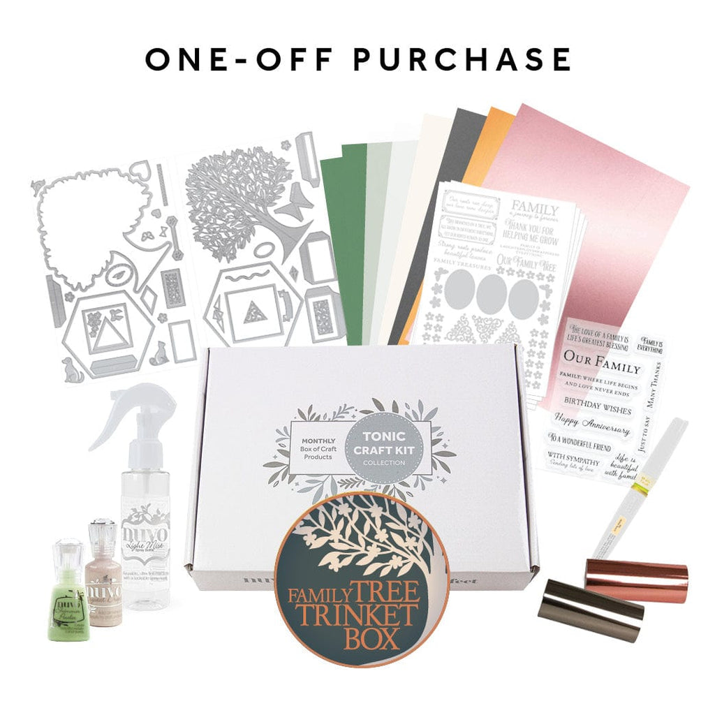 Tonic Craft Kit exclude Tonic Craft Kit 97 - One Off Purchase - Family Tree Trinket Box