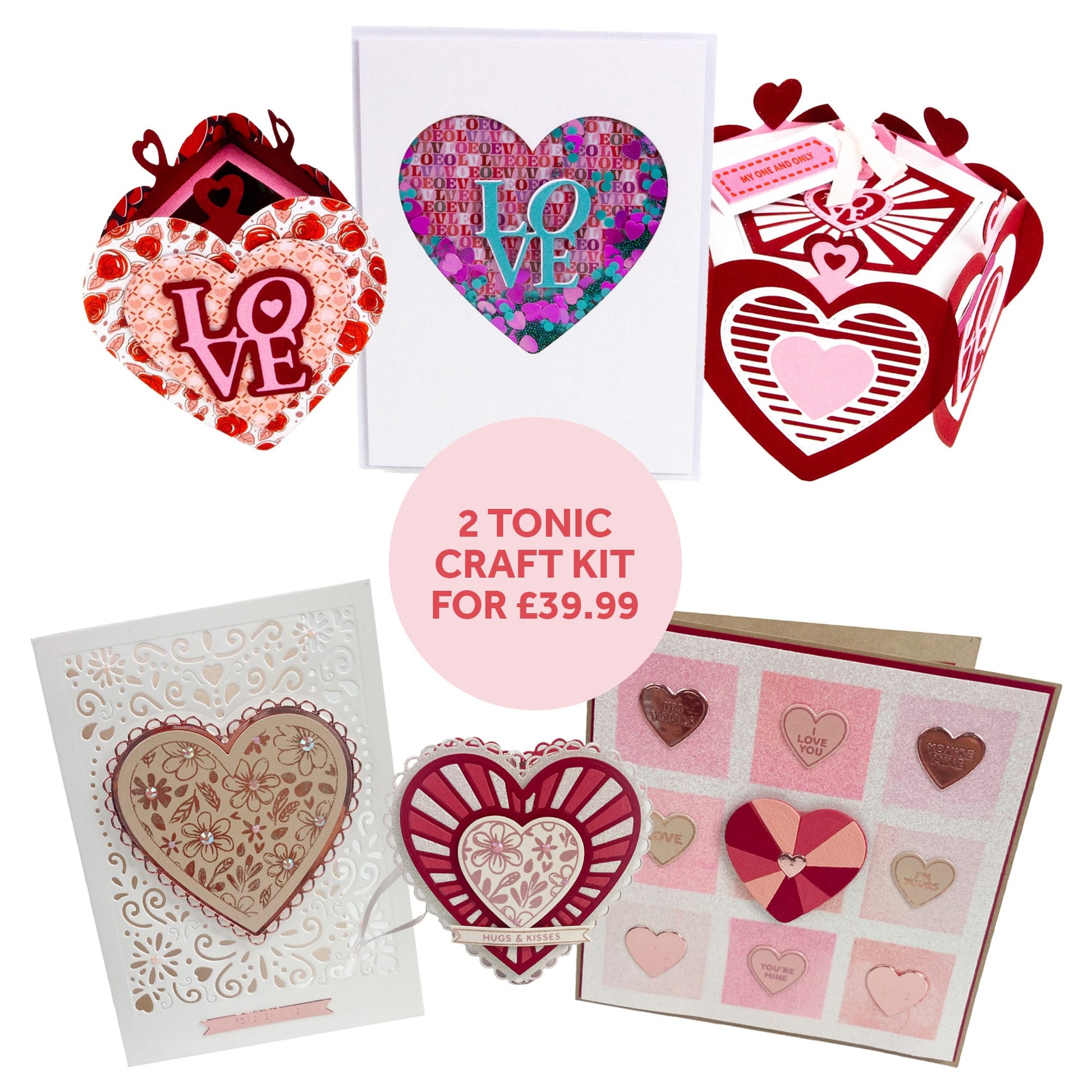Tonic Craft Kit exclude Tonic Craft Kit - Hearts in Bloom & Have a Heart - VAULT24