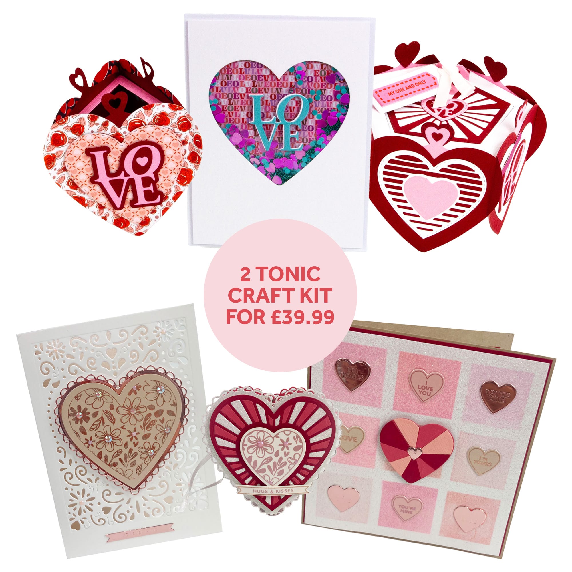 Tonic Craft Kit exclude Tonic Craft Kit - Hearts in Bloom & Have a Heart - VAULT24