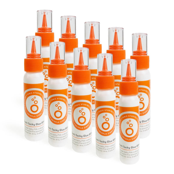 Tonic Studios Adhesives Multipack of 10 - Craft Tacky Glue 60ml PVA Glue - 420e10