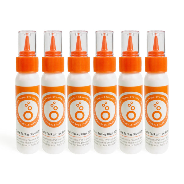 Tonic Studios Adhesives Multipack of 6 Craft Tacky Glue 60ml PVA Glue - 420e6