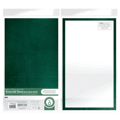 Tonic Studios Book Nook Book Nook Emerald Tome & Brown Book Cover Refill Bundle - DB194