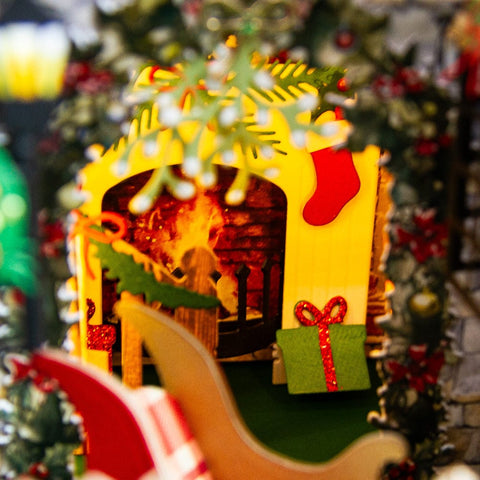 Tonic Studios Book Nook Papers, Adhesive Sheets & Book Covers - Festive Book Nook Refill Collection - DB161