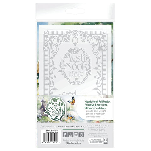 Tonic Studios Book Nook Papers, Adhesive Sheets & Book Covers - Mystic Book Nook Refill Collection - DB193