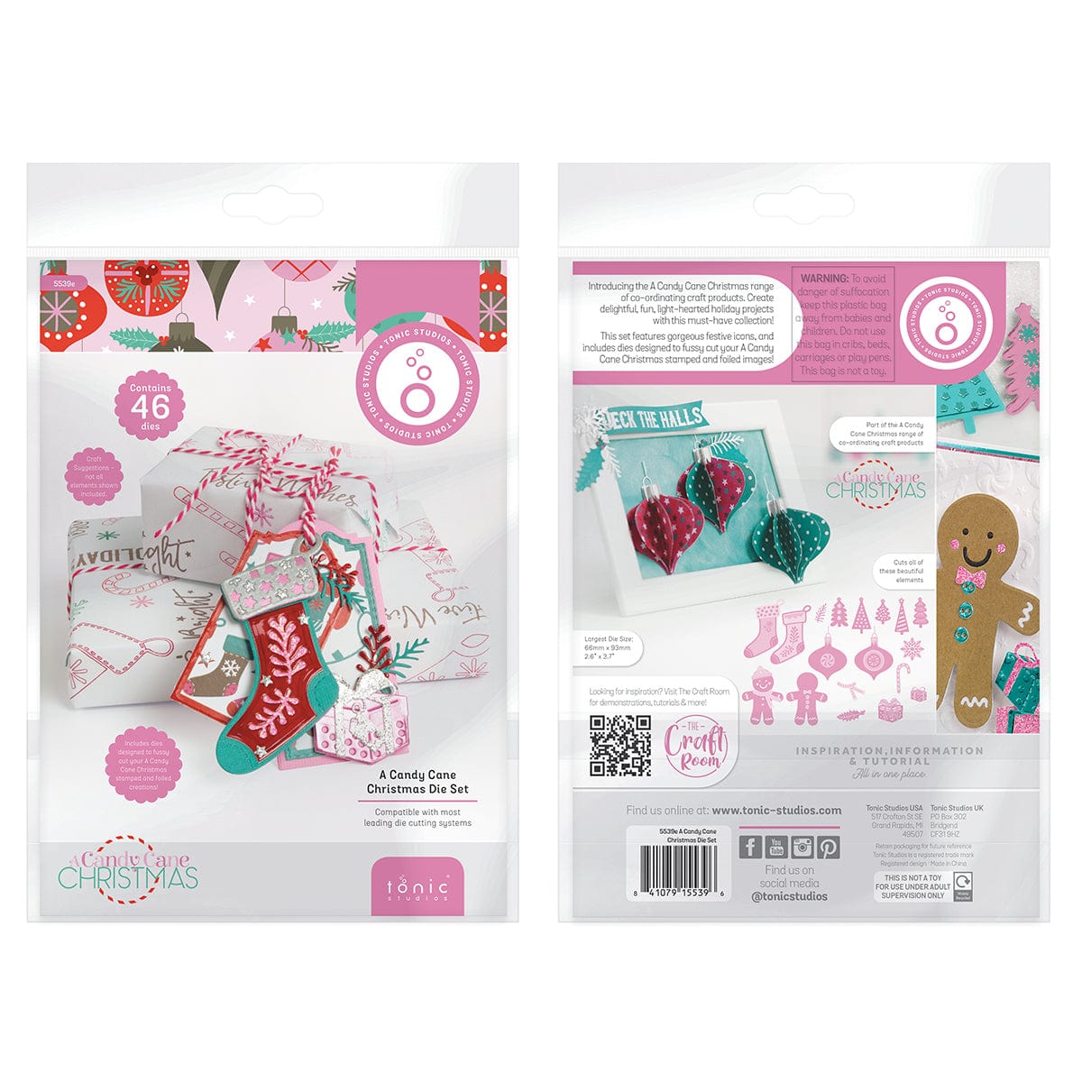 Tonic Studios bundle A Candy Cane Christmas Die Set - 5539e