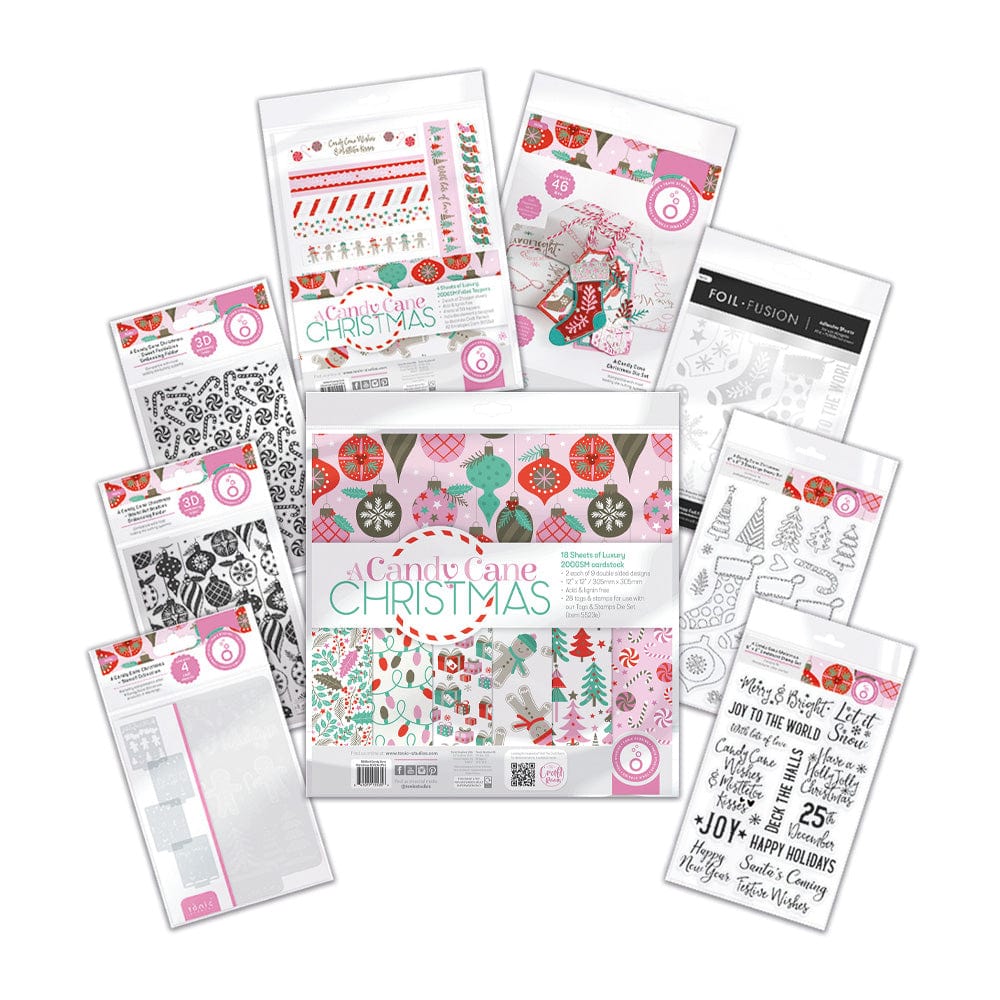 Tonic Studios Bundle A Candy Cane Christmas Full Papercraft Collection