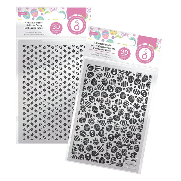 Tonic Studios bundle A Pastel Parade 3D Embossing Folder Collection - DB184