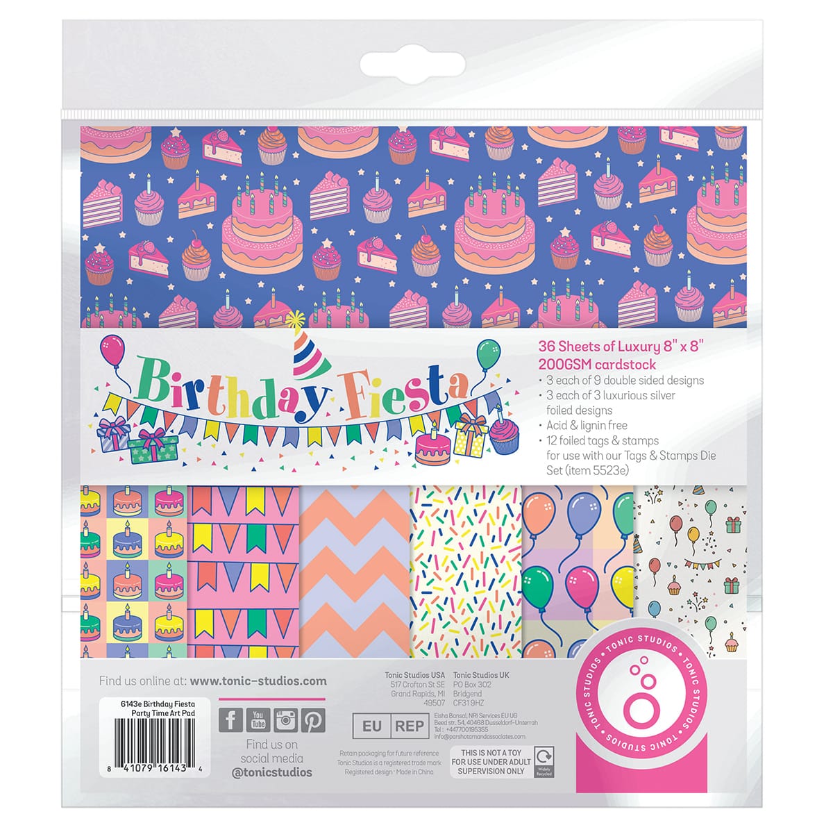 Tonic Studios bundle Birthday Fiesta Full Papercraft Collection - BW2601