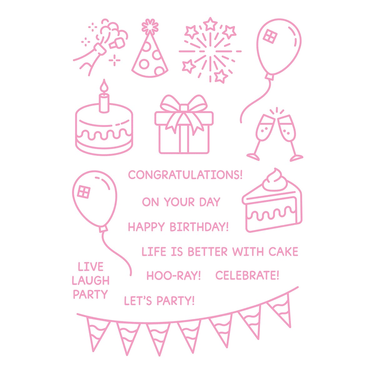Tonic Studios bundle Birthday Fiesta Full Papercraft Collection - BW2601