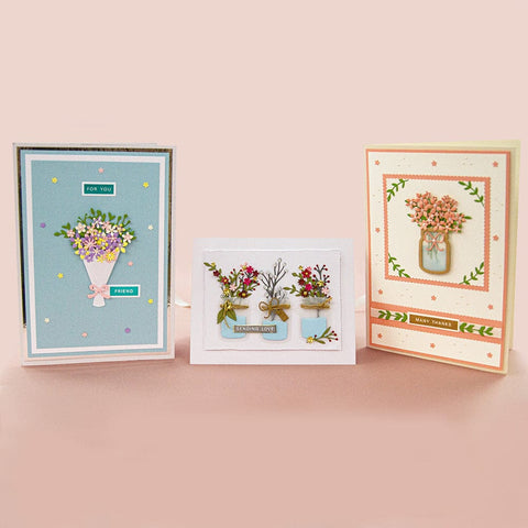 Tonic Studios bundle Bouquets & Buttermilk - Die & Stamp - 5354e