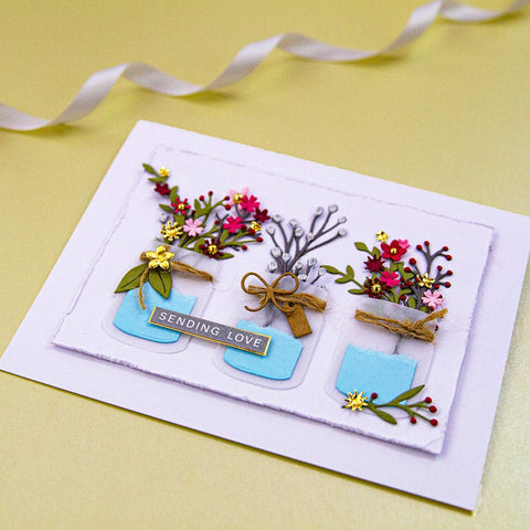 Tonic Studios bundle Bouquets & Buttermilk - Die & Stamp - 5354e