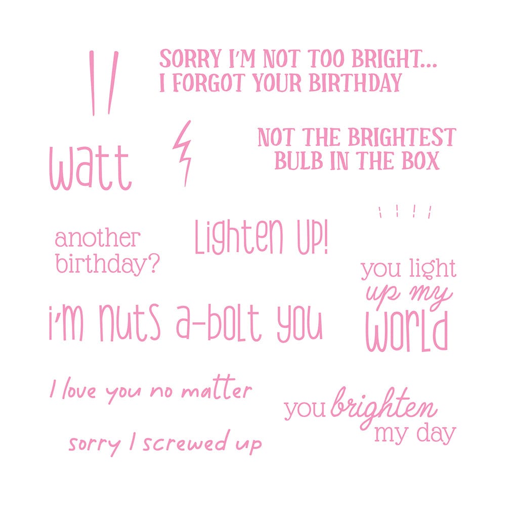 Tonic Studios bundle Bulbs and Bolts Stamp Set - 5072e