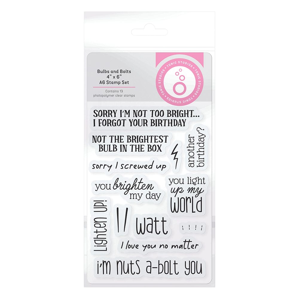 Tonic Studios bundle Bulbs and Bolts Stamp Set - 5072e