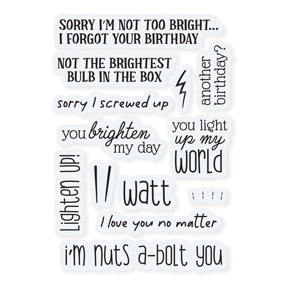 Tonic Studios bundle Bulbs and Bolts Stamp Set - 5072e