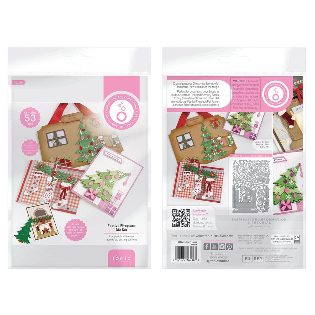 Tonic Studios bundle Festive Fireplace Collection