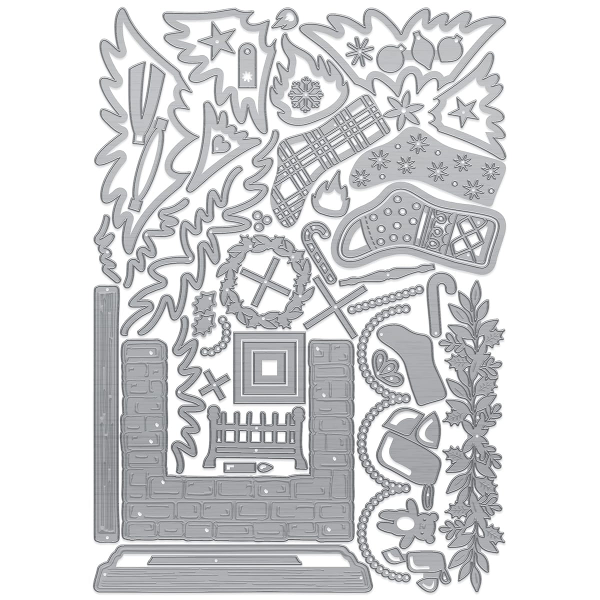 Tonic Studios bundle Festive Fireplace Collection