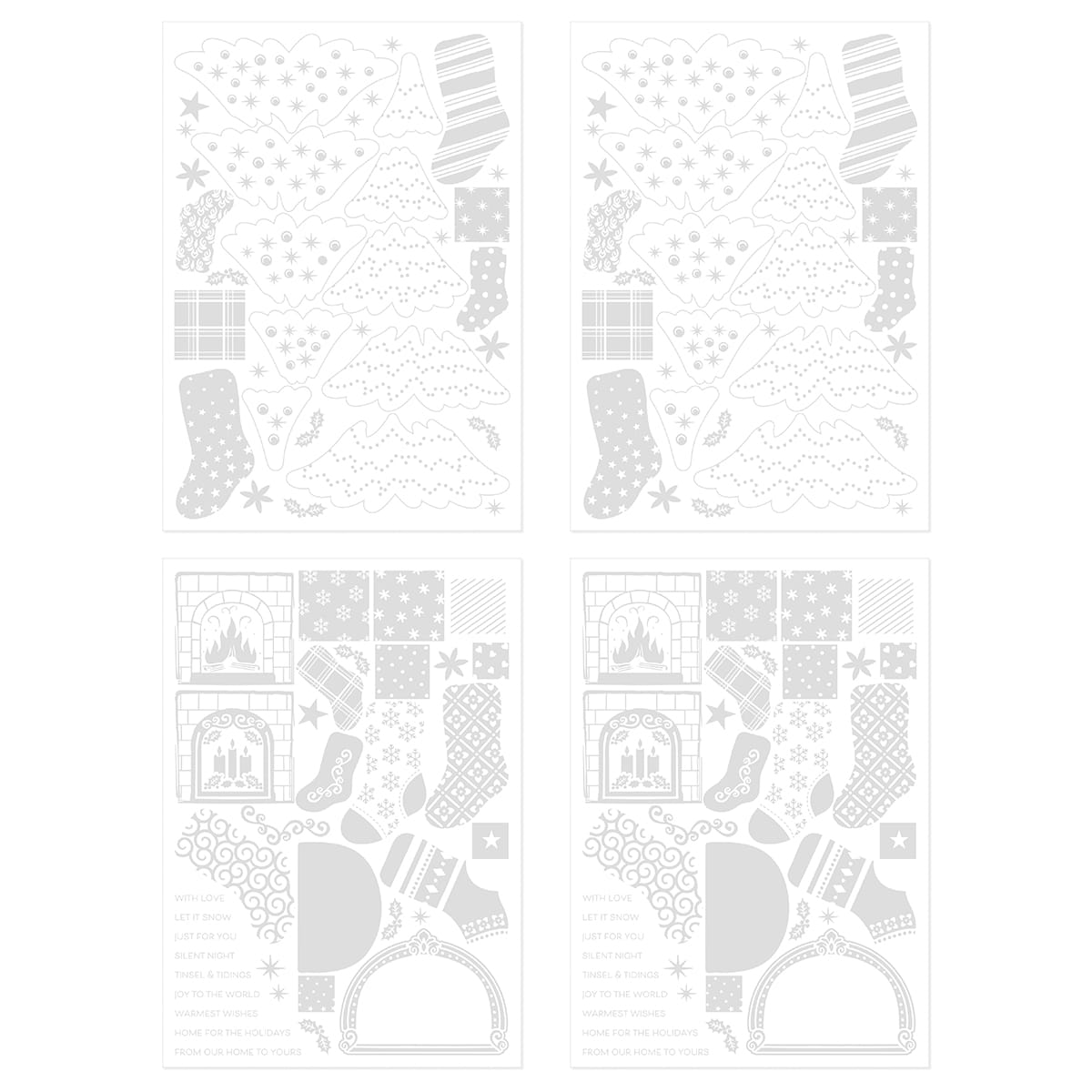 Tonic Studios bundle Festive Fireplace Collection