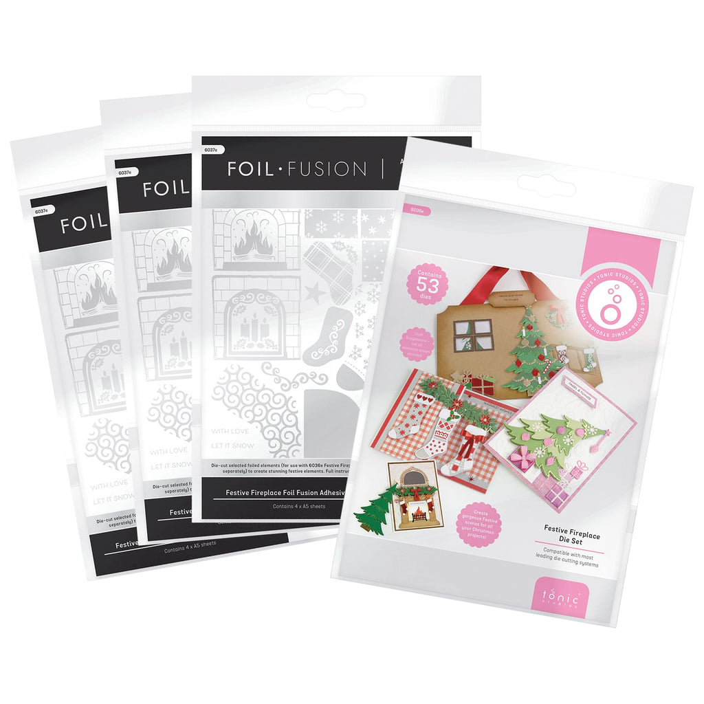 Tonic Studios bundle Festive Fireplace Collection