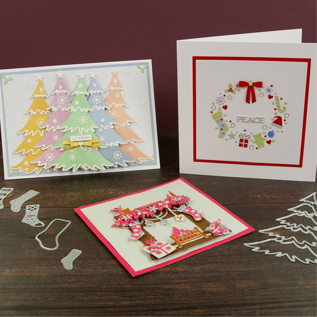 Tonic Studios bundle Festive Fireplace Collection