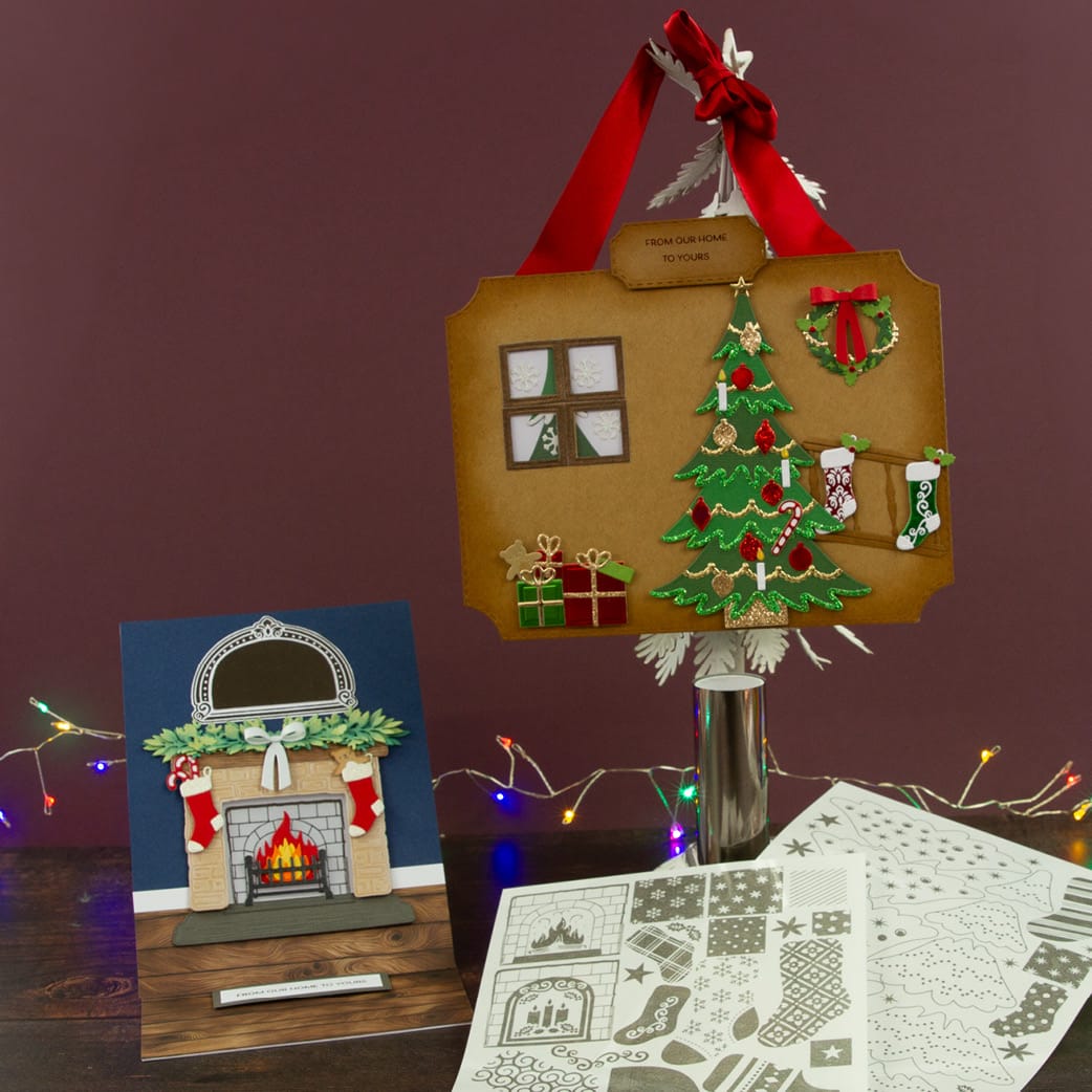 Tonic Studios bundle Festive Fireplace Collection