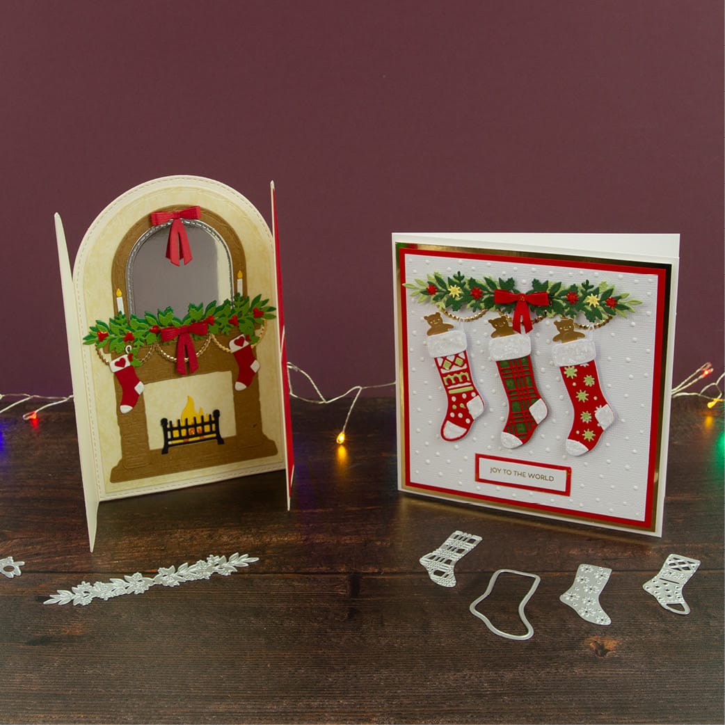 Tonic Studios bundle Festive Fireplace Collection