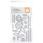 Tonic Studios bundle Floral Finestra 4"x6"/A6 Stamp Set - 5746e