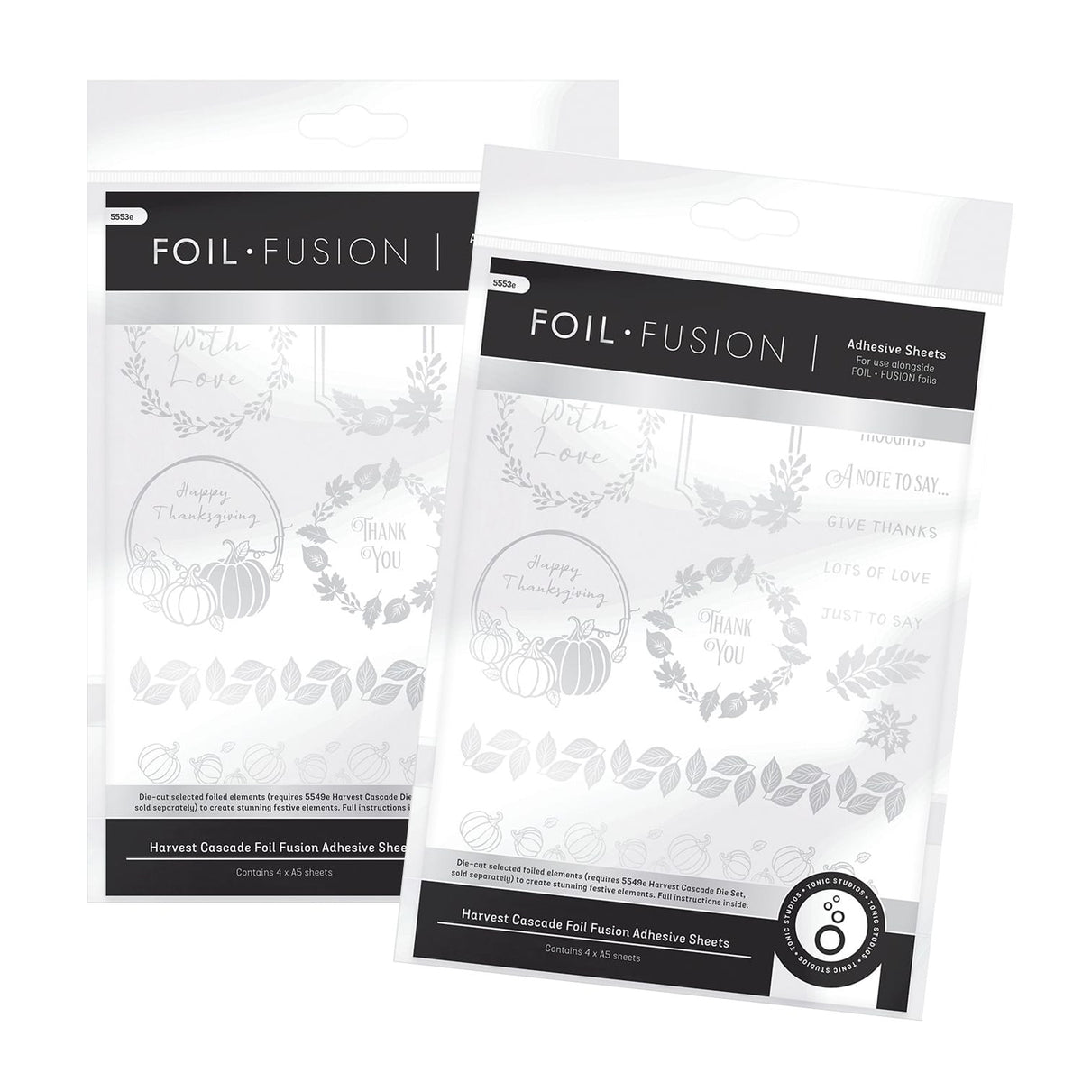 Tonic Studios Bundle Harvest Cascade - 2x Foil Fusion Adhesive Sheets - DB146