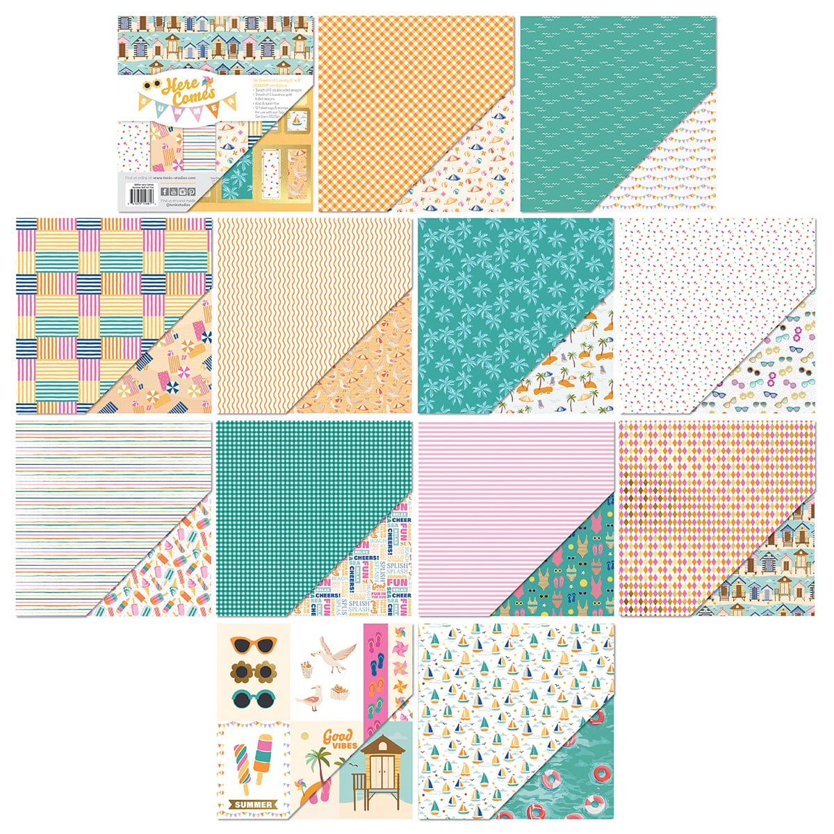 Tonic Studios Bundle Here Comes Summer Full Papercraft Collection