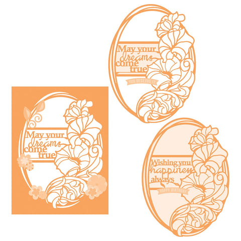 Tonic Studios bundle Scribbled Blossoms Sentiments Die Set Bundle - DB120