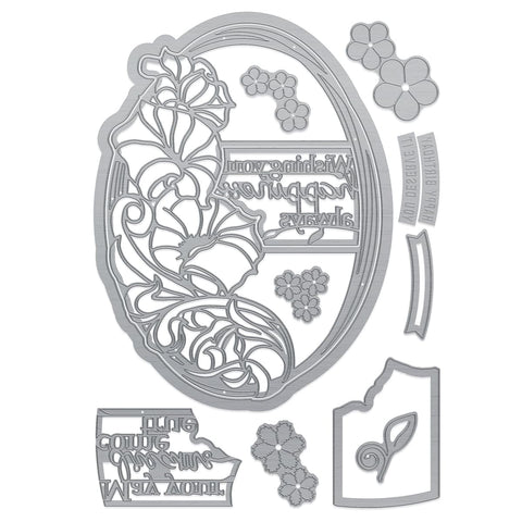 Tonic Studios bundle Scribbled Blossoms Sentiments Die Set Bundle - DB120