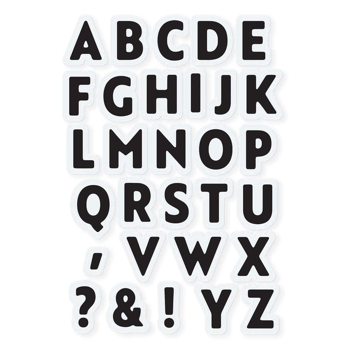 Tonic Studios bundle Simple Alphabet 4"x6"/A6 Stamp Set - 5592e