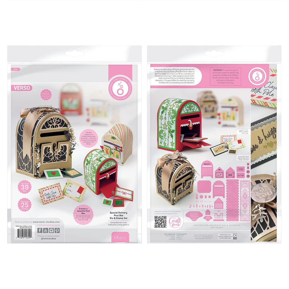 Tonic Studios bundle Special Delivery Post Box Die & Stamp Set - 5319e
