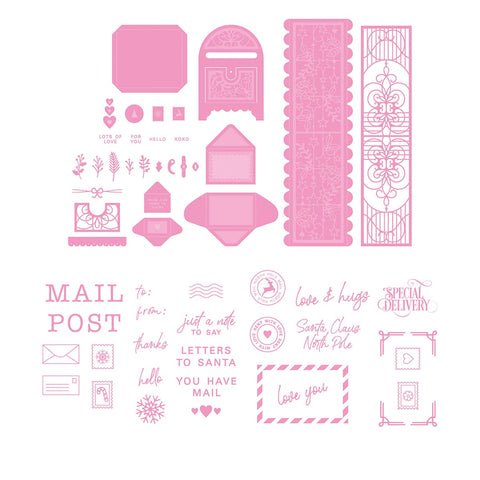 Tonic Studios bundle Special Delivery Post Box Die & Stamp Set - 5319e