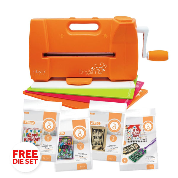 Tonic Studios bundle Tangerine Die Cutting Machine With FREE Celebration Frames & Gift Tags Collection - TB06