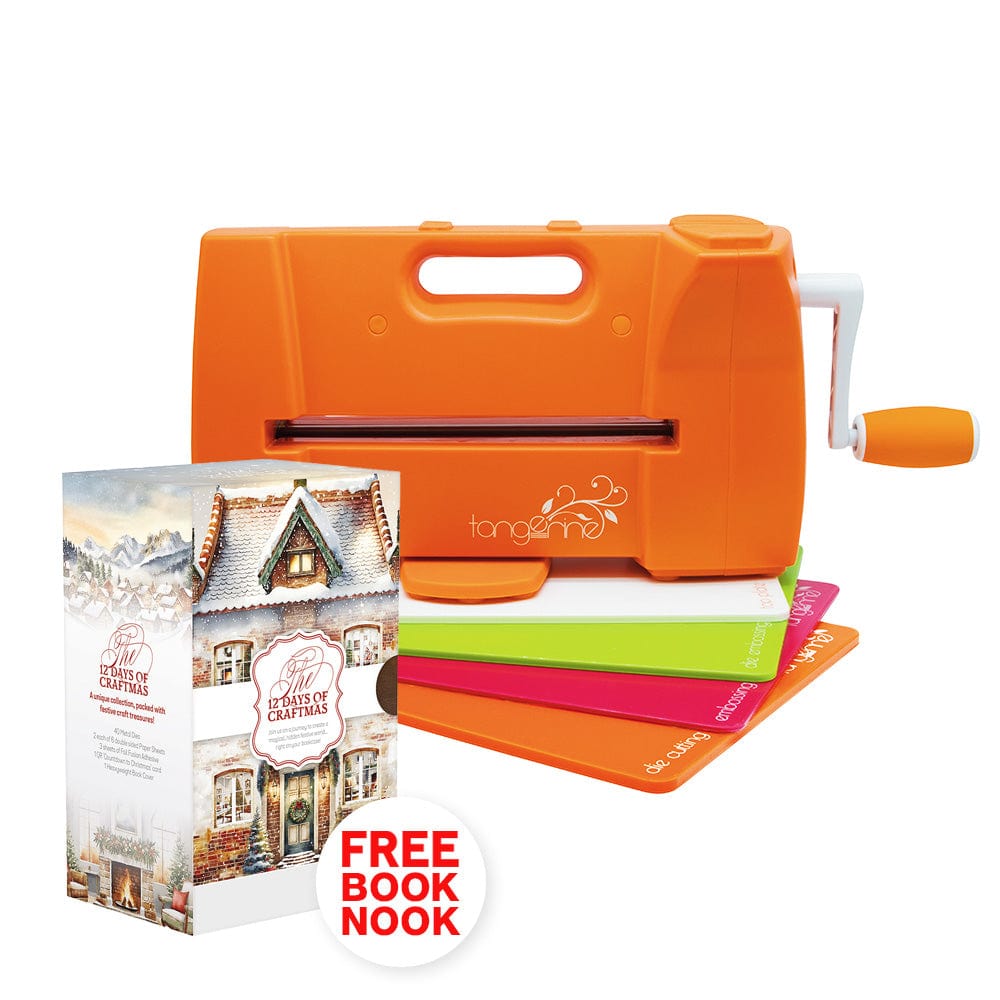Tonic Studios bundle Tangerine Die Cutting Machine With FREE Festive Book Nook - TB12