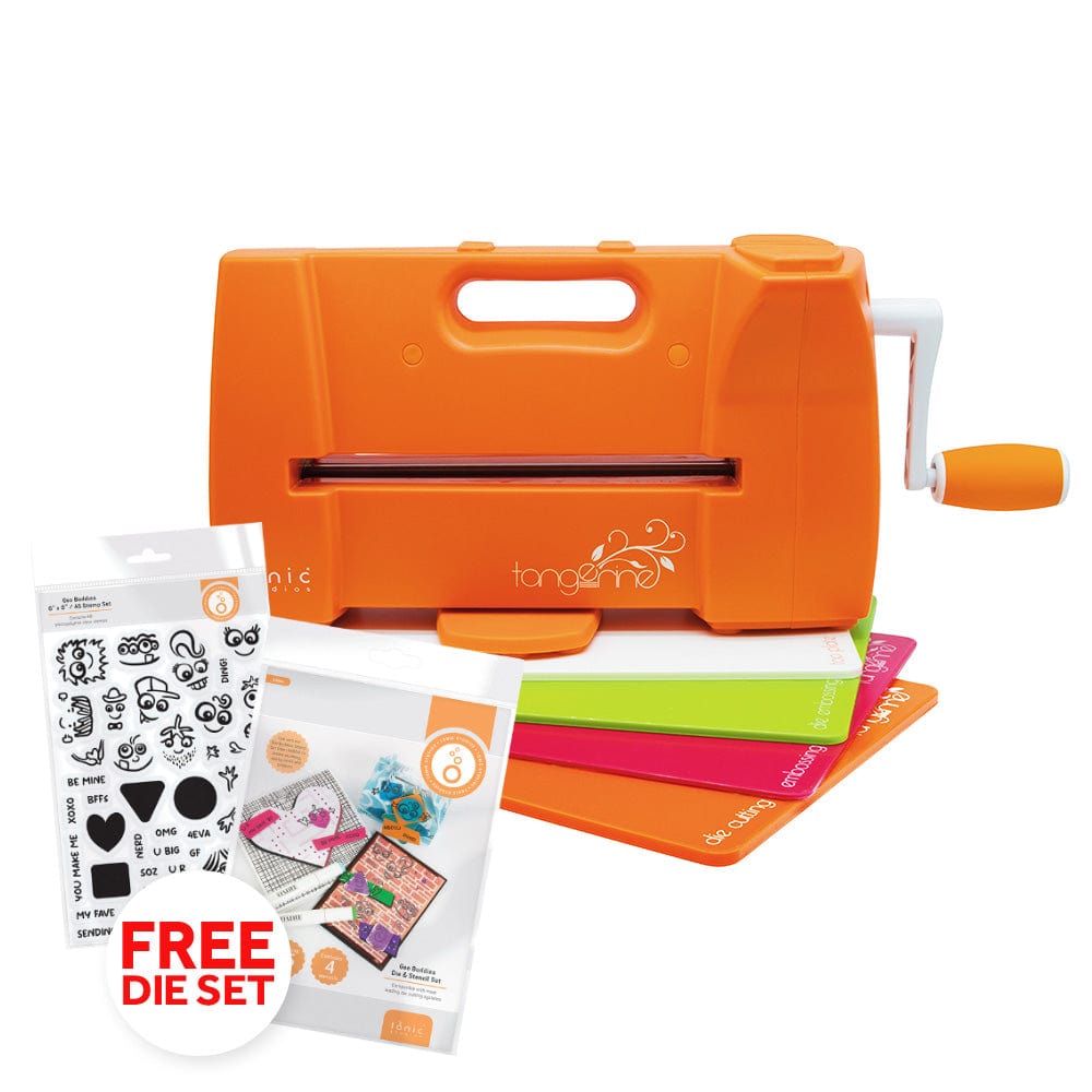 Tonic Studios bundle Tangerine Die Cutting Machine with FREE Geo Buddies Collection - TB02