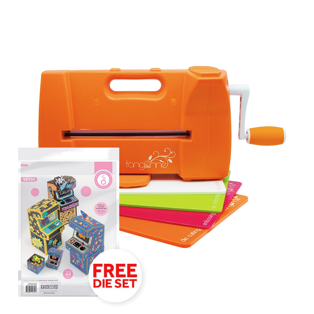 Tonic Studios bundle Tangerine Die Cutting Machine with FREE Remarkably Retro Gift Box - TB08