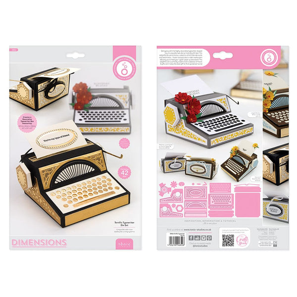Tonic Studios bundle Terrific Typewriter Die & Stamp Set - JS01