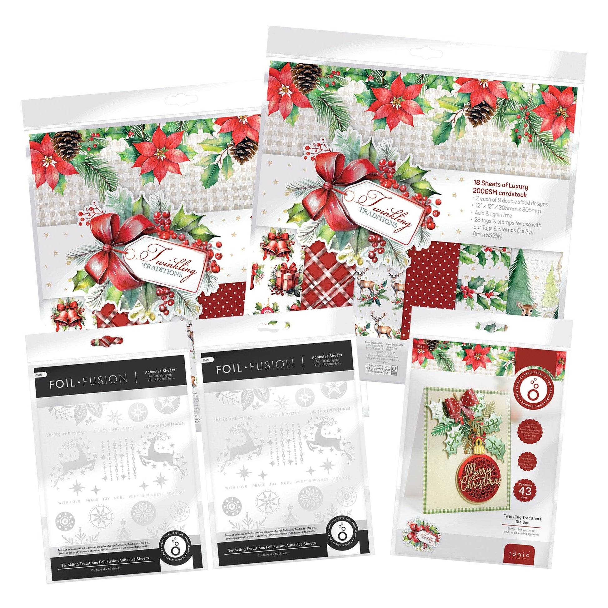 Tonic Studios bundle Twinkling Traditions Full Papercraft Collection - DB196