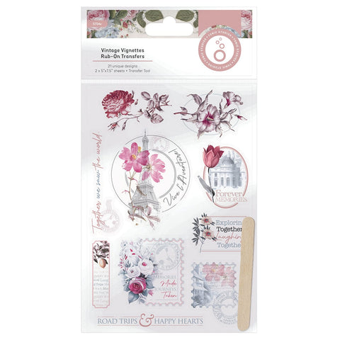 Tonic Studios bundle Vintage Vignettes Rub-On Transfers - 5754e
