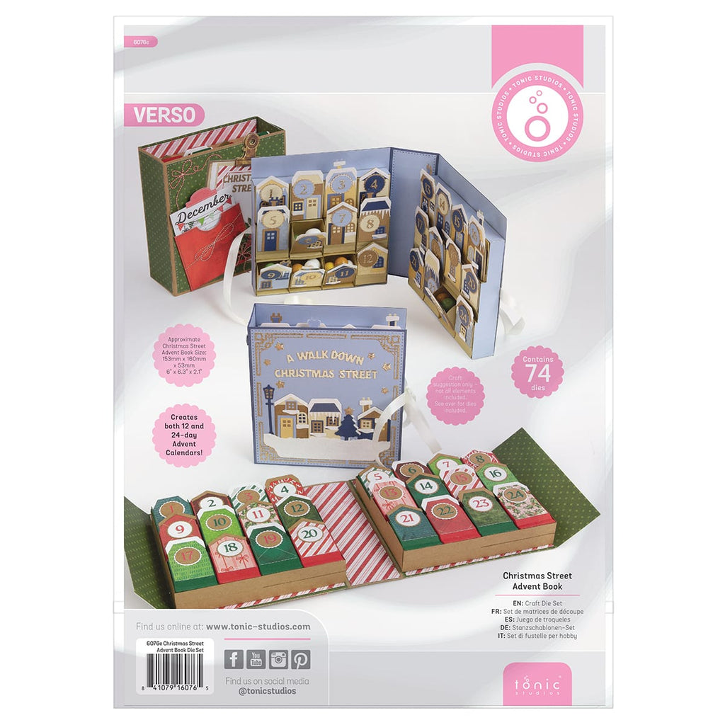 Tonic Studios Christmas Street Advent Book Die Set