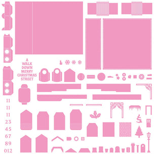 Tonic Studios Christmas Street Advent Book Die Set