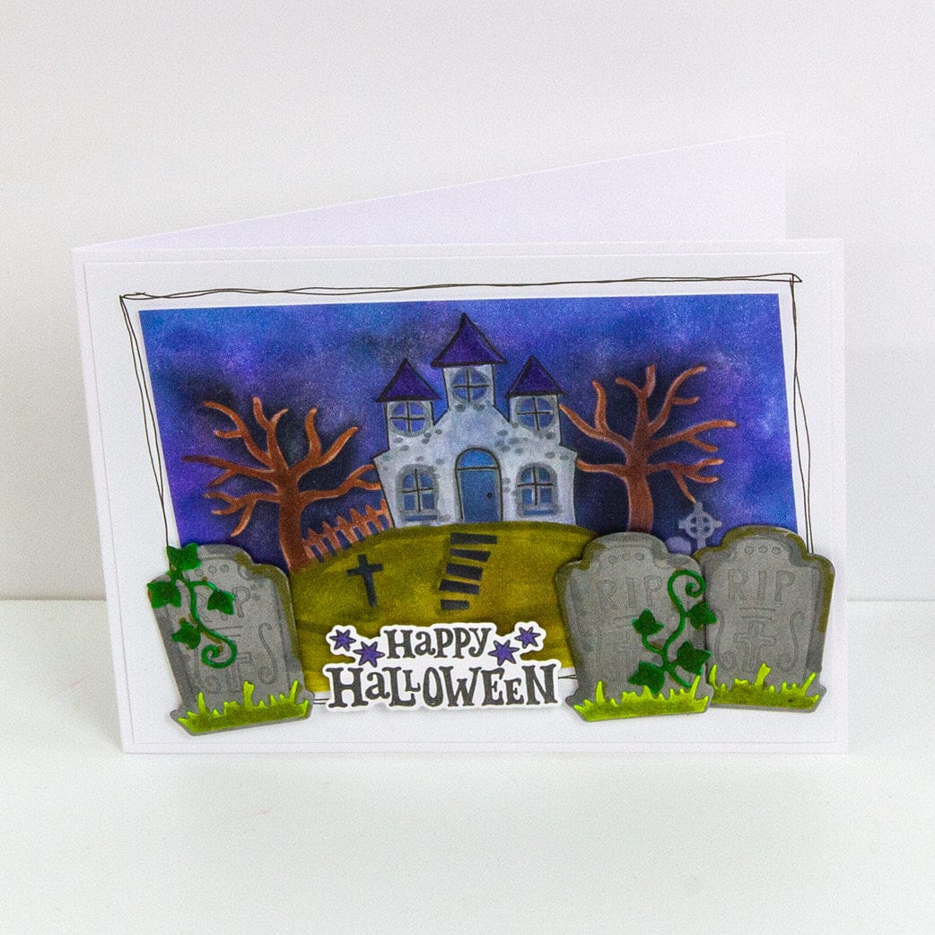 Tonic Studios Creative Collection A Frightfully Friendly Creative Collection - Die, Stamp & Stencil Set - 5977e